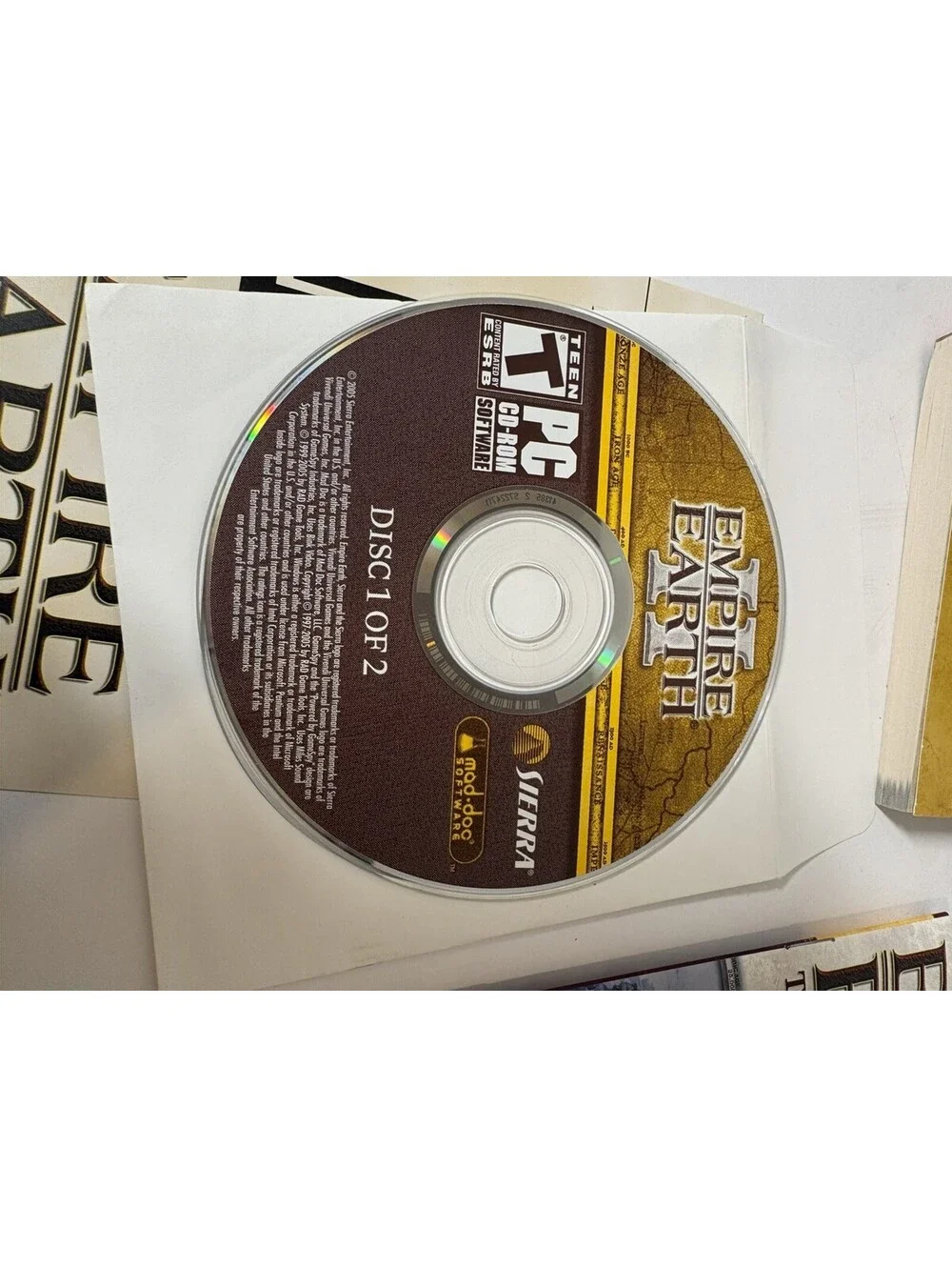 Empire Earth Gold Edition (PC, 2003) The Art Of Conquest Expansion & Guides Maps